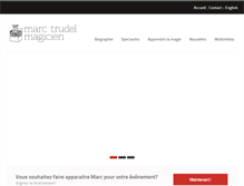 Tablet Screenshot of marctrudelmagicien.com